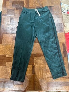 ASOS Deep Green Velvet Ankle Pants